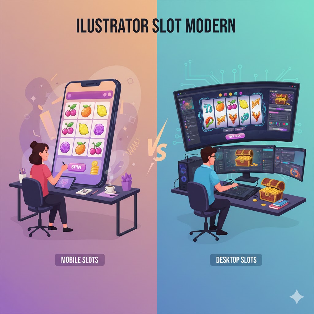 Ilustrator Slot Mobile vs Desktop : Tantangan dan Solusi